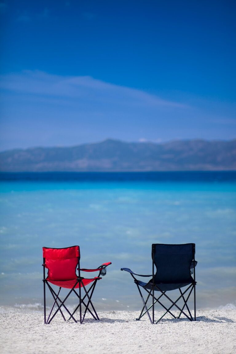 beach, chairs, nature, vacation, resort, summer, leisure
